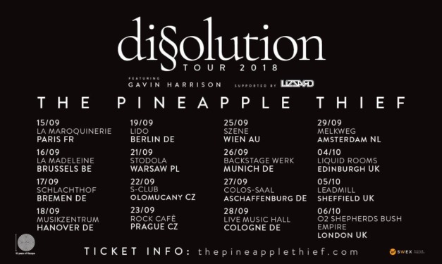 The Pineapple Thief & Lizzard live in Munich, 26 September 2018