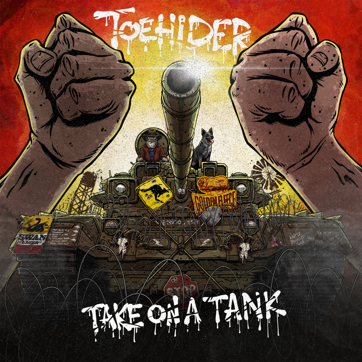 Toehider_TakeOnATank