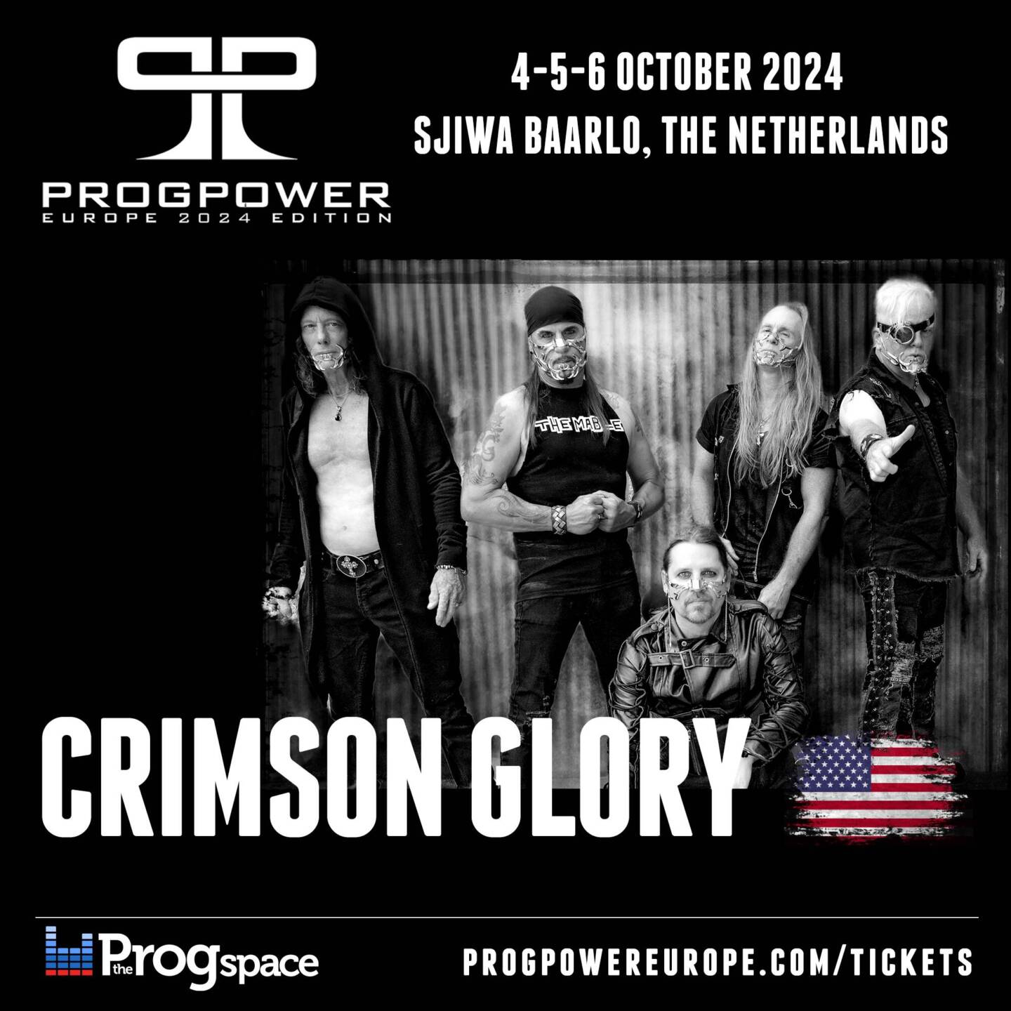 Legendary US band Crimson Glory is the last confirmed band to play at ProgPower Europe 2024!