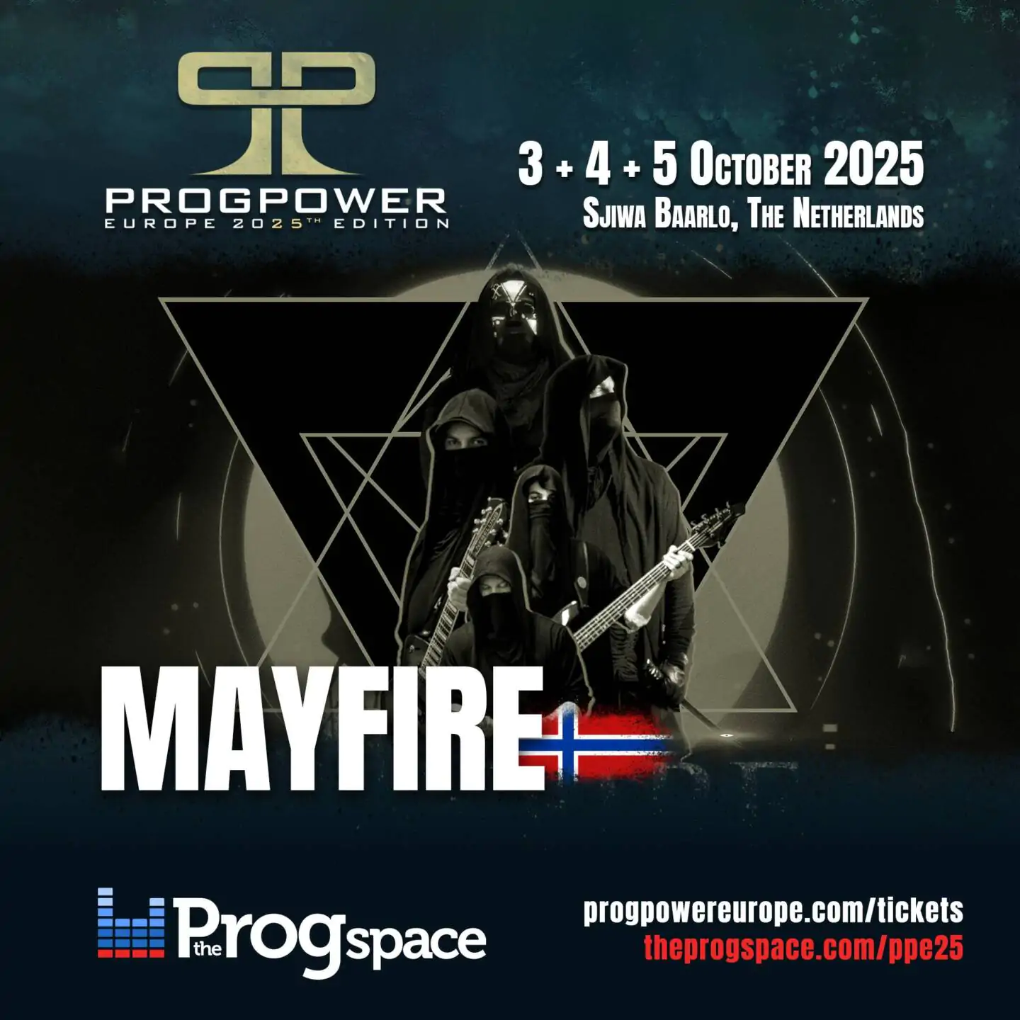 Mayfire is the 6th band confirmed for ProgPower Europe 25th Anniversary edition!