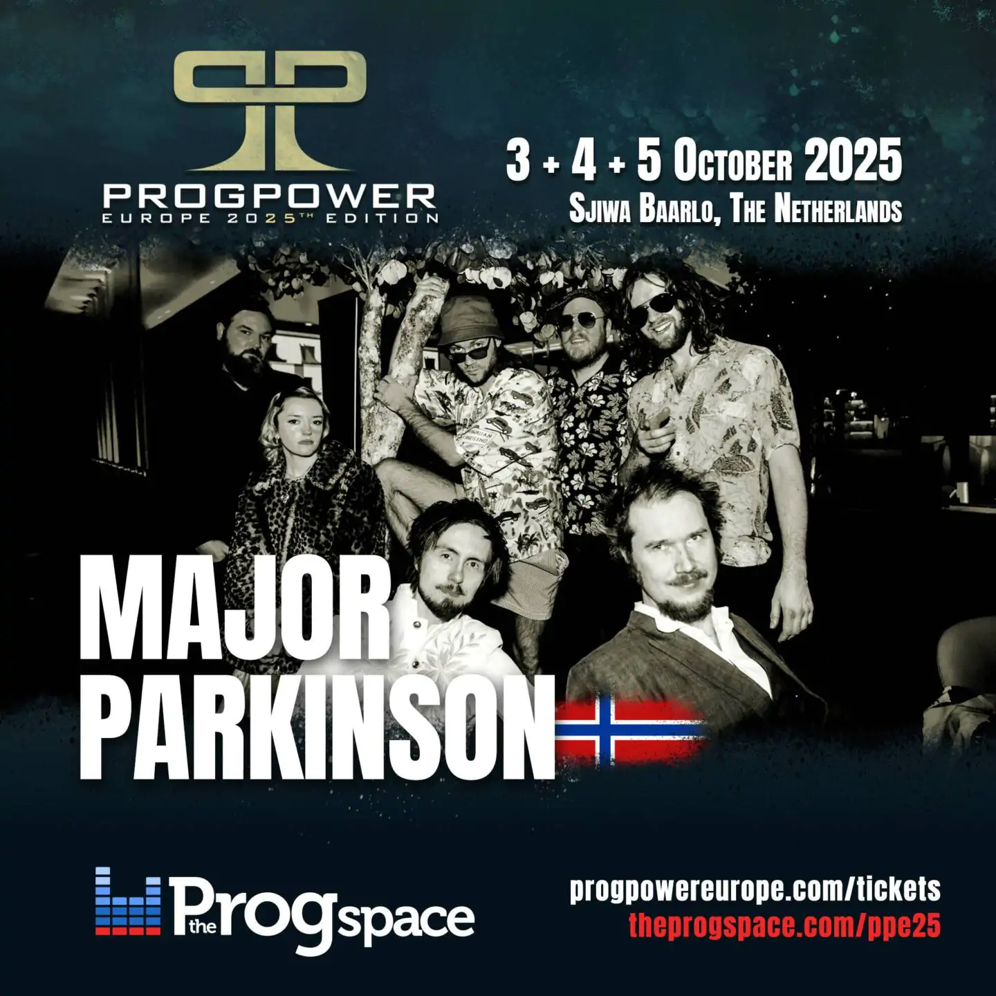 Major Parkinson is the 8th band confirmed for ProgPower Europe 25th Anniversary!