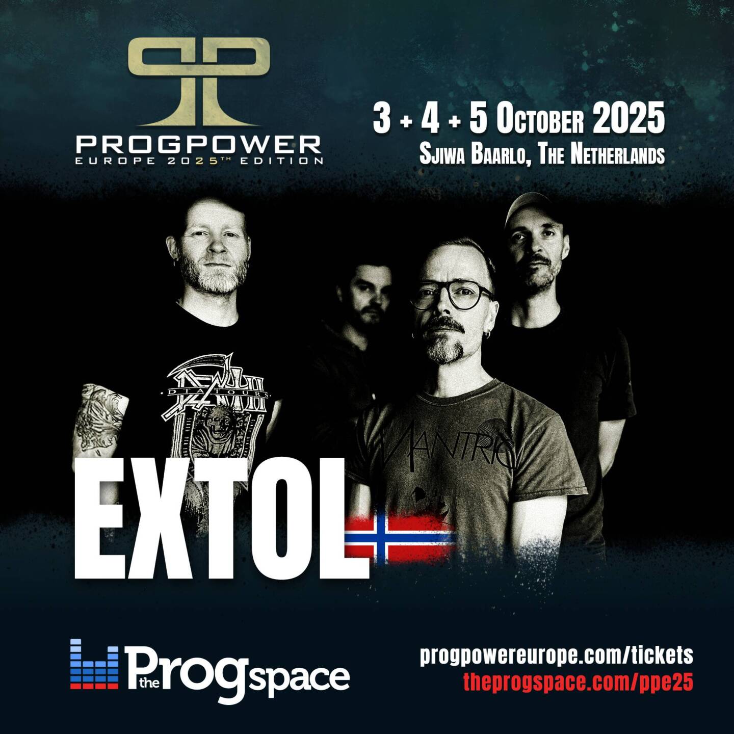 Extol is the 9th band confirmed for ProgPower Europe 25th Anniversary!