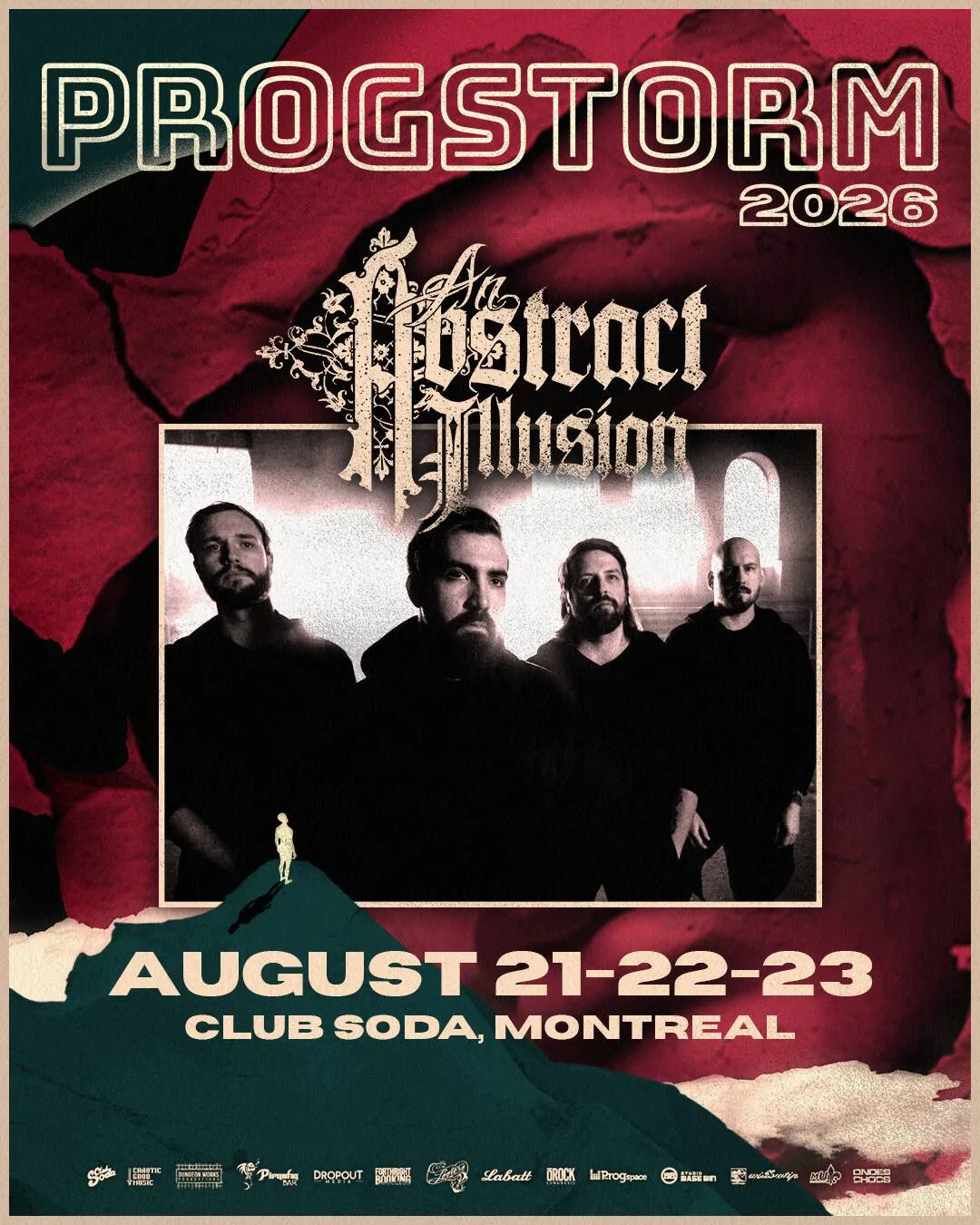 ProgStorm Festival is back! Aug 21-23, 2026 in Montreal, Canada. An Abstract Illusion is the first band confirmed!