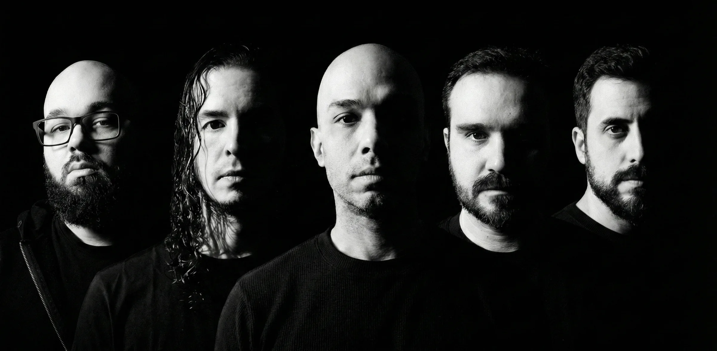 Changing Places in the Fire - Band Portrait B&W FINAL