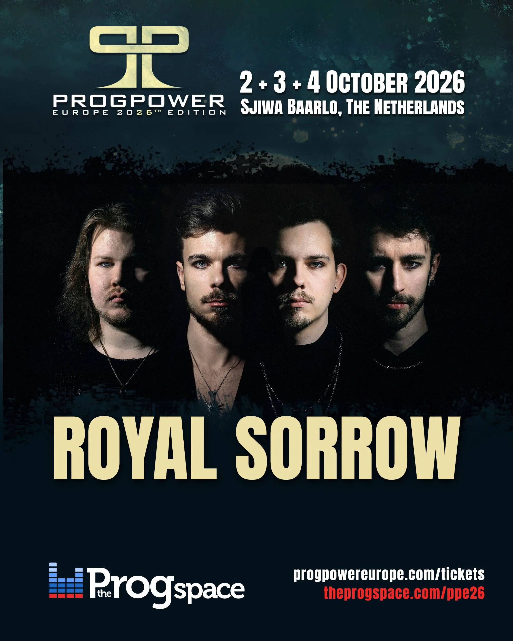 Eigth band confirmed for ProgPower Europe 2026: Royal Sorrow!